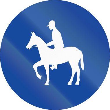 Yunan trafik işareti a at başlığı için yol