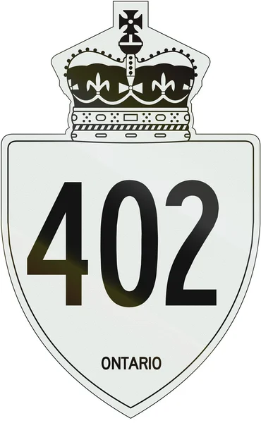 Ontario Highway Shield 402 — Stockfoto