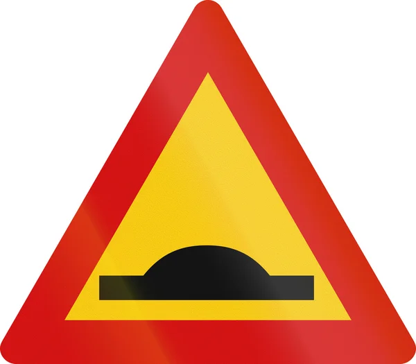 Islandzki Speed Bump znak — Zdjęcie stockowe