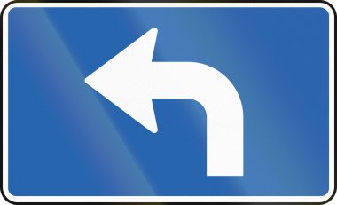 İleriye doğru yönde ve İzlanda'daki sol