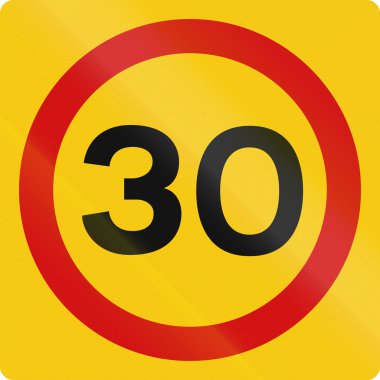 Hız sınırı 30 İzlanda '