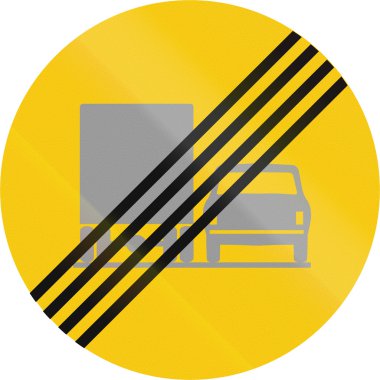 İzlanda'daki kamyonlar tarafından hiçbir sollama sonu