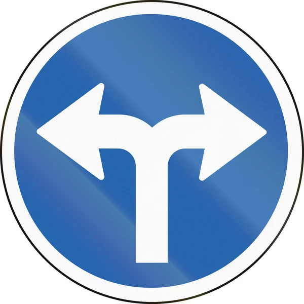 Vá para a esquerda ou para a direita na Islândia — Fotografia de Stock