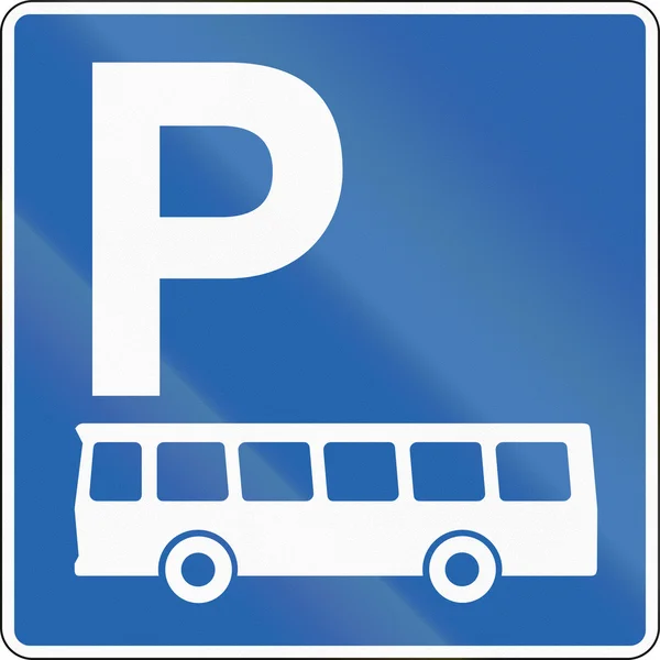 Parcheggio autobus in Islanda — Foto Stock