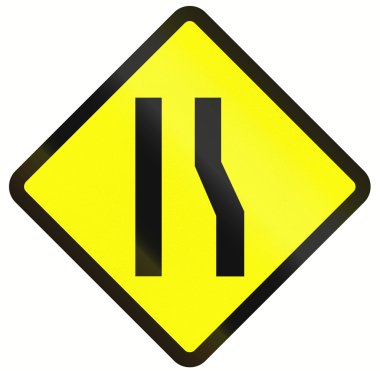 Yolu daraltır Endonezya ileride sağda