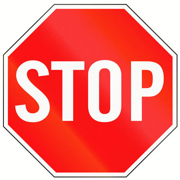 Stop Sign in Indonesia