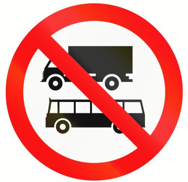 Hiçbir kamyonlar ve otobüsler Endonezya