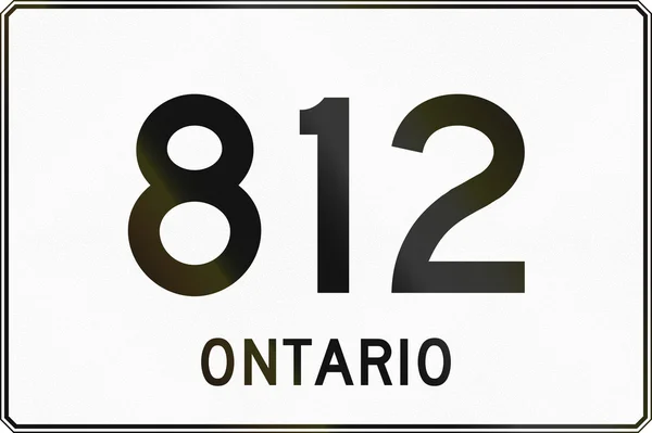 Señal de carretera de Ontario 812 — Foto de Stock