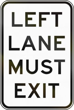 Sol Lane Avustralya'da çıkmanız gerekir