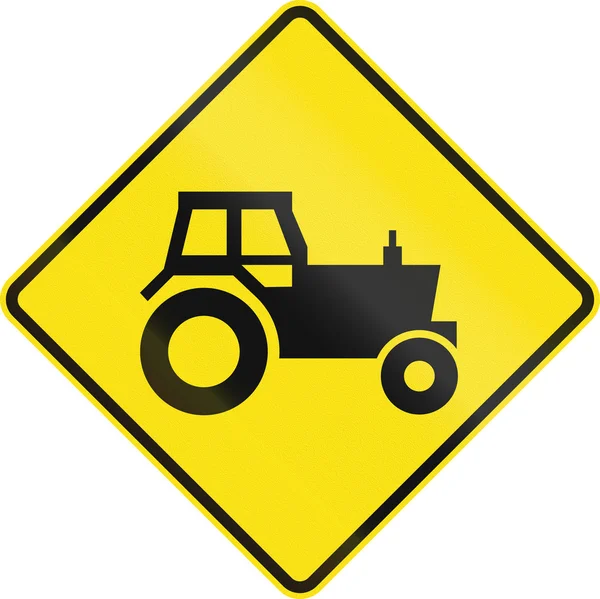Traktor, přejezd v Austrálii — Stock fotografie