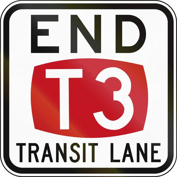 End T3 Transit Lane En Australia — Foto de Stock