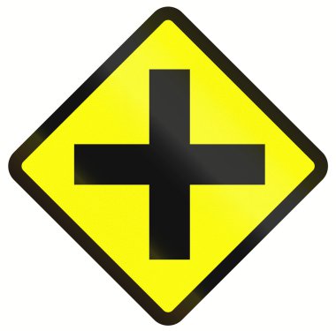 Kavşak öncesinde Endonezya'da