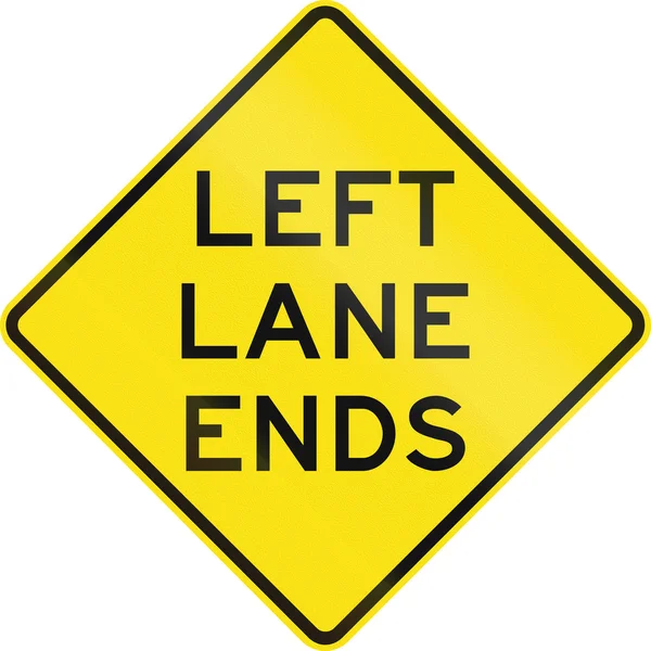 Left Lane eindigt in Australië — Stockfoto