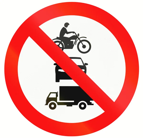 No Motor Vehicles In Indonesia — Stock Photo, Image