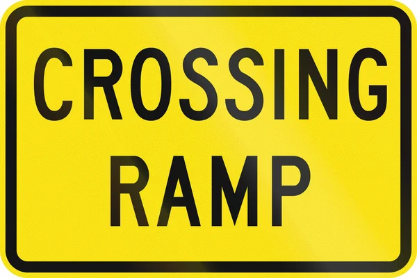 Křížení rampa v Austrálii — Stock fotografie