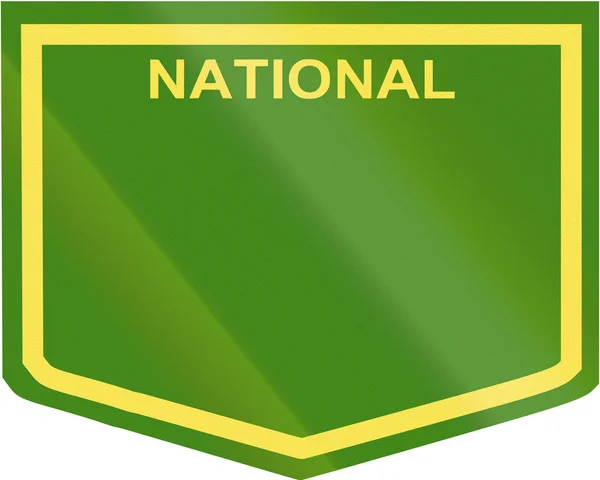 Plantilla de escudo de carretera nacional australiano — Foto de Stock