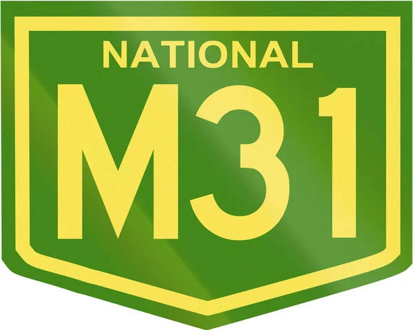 Номер M31 австралійського національного шосе — стокове фото