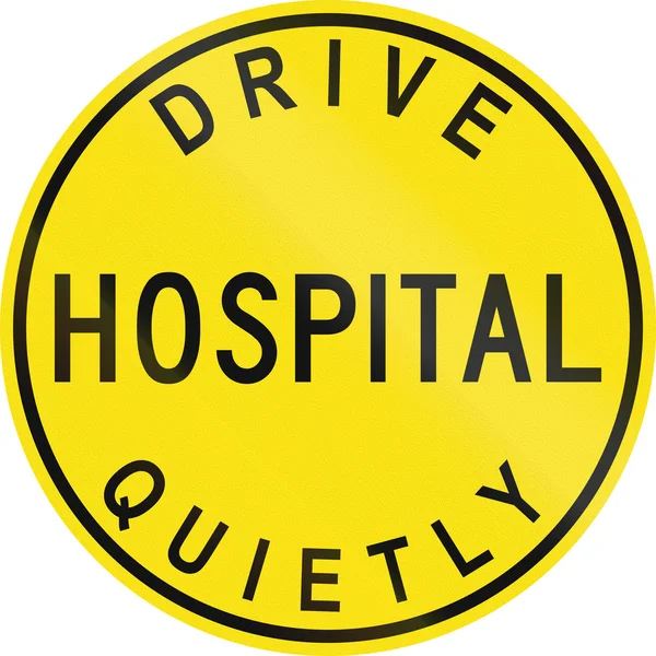 Old Version Of Hospital Sign in Australia — Stock Photo, Image