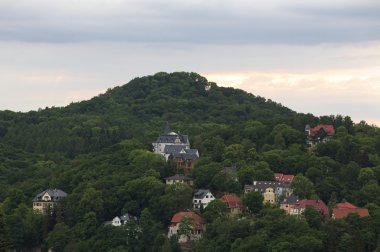 Bir Eisenach yakınlarındaki tepe üzerinde görünümü