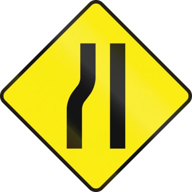 Yolu daraltır İrlanda ileride solda