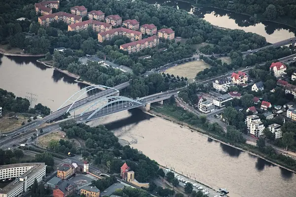 Nézd Magdeburg - Jerusalembruecken — Stock Fotó