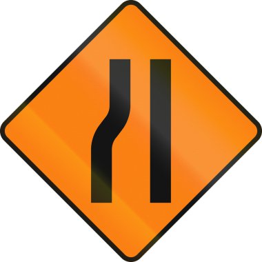 Yolu daraltır İrlanda ileride sağda