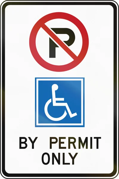 Estacionamento para deficientes no Canadá — Fotografia de Stock