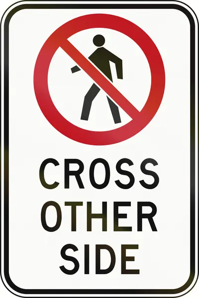 Хрест іншу сторону в Канаді — стокове фото