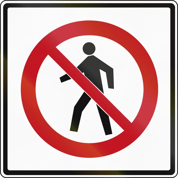 Keine Fußgänger in Kanada — Stockfoto