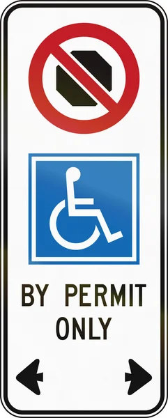 Behinderte stoppen in Kanada — Stockfoto