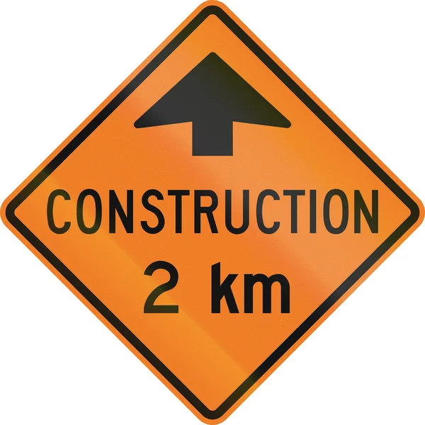 Construcción 2 km en Canadá — Foto de Stock