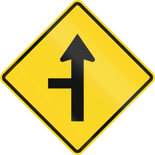 Intersection Ahead In Canada — Stock Photo, Image