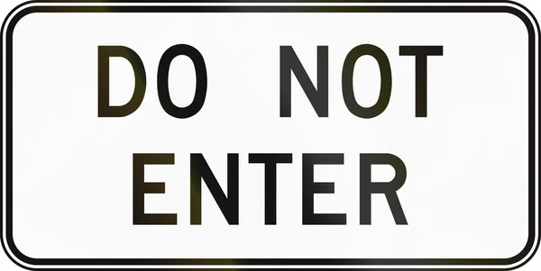 Do Not Enter In Canada — Stock Photo, Image