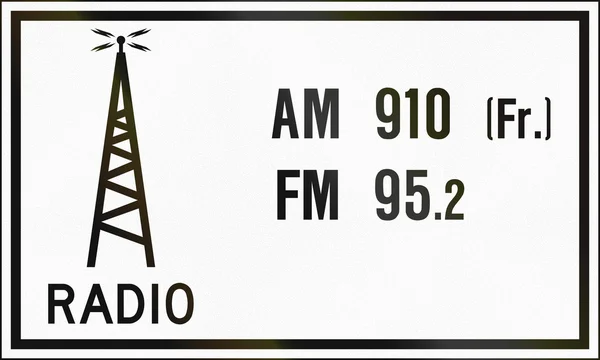 Kanada radyo istasyonu — Stok fotoğraf