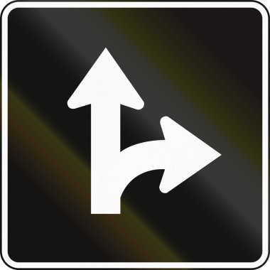 Sağa dön ve düz Lane Kanada