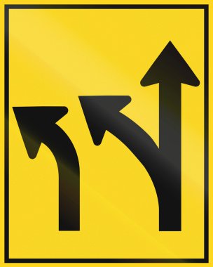 Lane genel bakış işareti Kanada