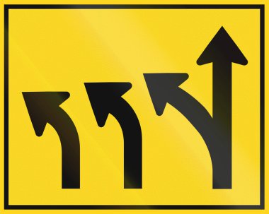 Lane genel bakış işareti Kanada