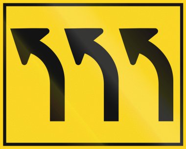 Lane genel bakış işareti Kanada