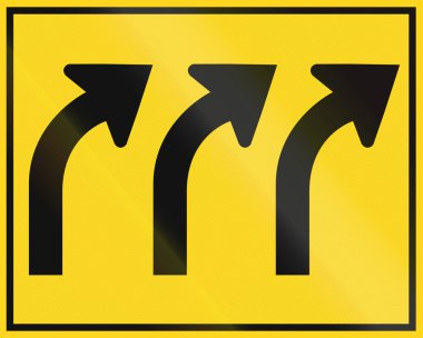 Lane genel bakış işareti Kanada