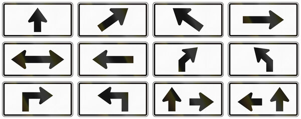 Black And White Arrow Set From Canada