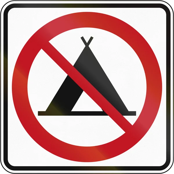 No Camping in Canada — Stock Photo, Image