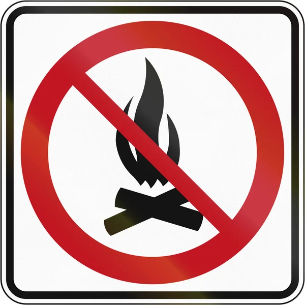 No Campfire en Canadá — Foto de Stock