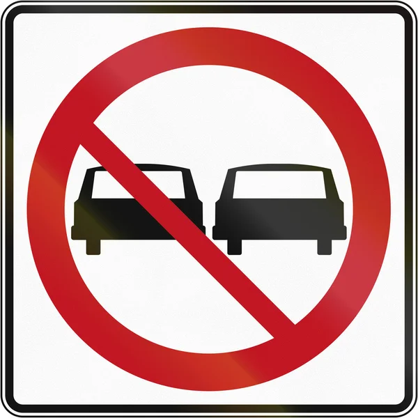 No Overtaking in Canada — Stock Photo, Image