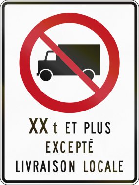 Kanada'da ağırlık hiçbir kamyonlar