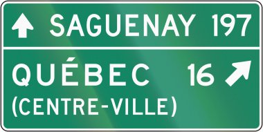 Yön işareti Kanada