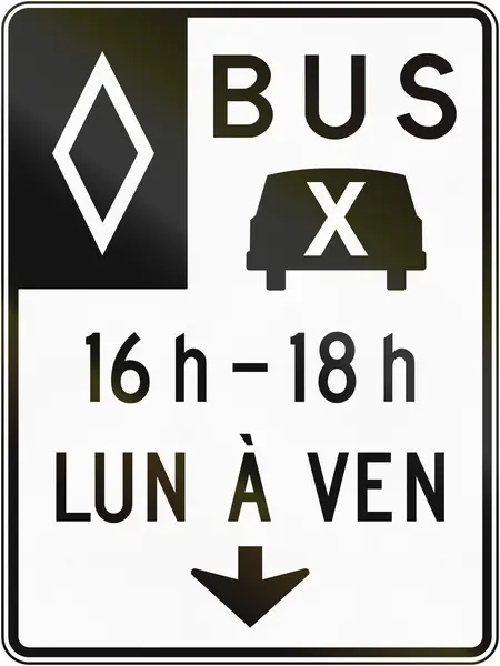 Bus Lane in Canada — Stock Photo, Image