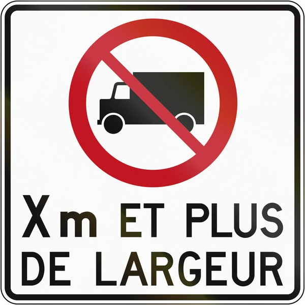 Lorry Width Limit in Canada — Stock Photo, Image