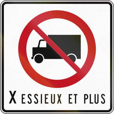 Akslar Kanada'da X ile hiçbir kamyonlar