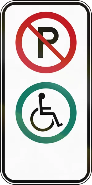 Парковка для инвалидов в Канаде — стоковое фото
