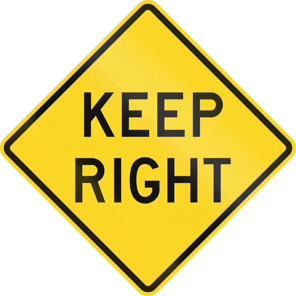 Mantenha à direita no Canadá — Fotografia de Stock